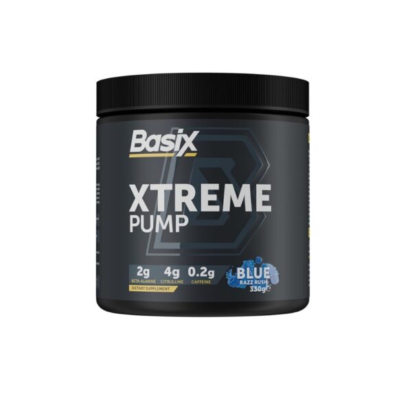 Basix Xtreme Pump 30 Servings Blue Razz 1