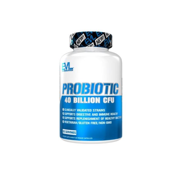 Evlution Nutrition Probiotic 40 Billion CFU 60 Capsules