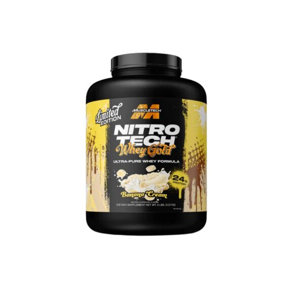 Muscletech Nitrotech Whey Gold 5Lbs Banana Cream 1