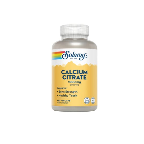 Solaray Calcium Citrate 1000mg 120 Capsules