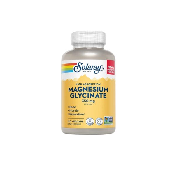 Solaray Magnesium Glycinate 350mg 120 Capsules
