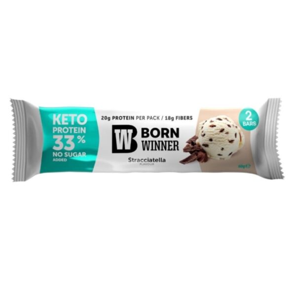 Born Winner Keto Protein Bar 20g Stracciatella Flavour