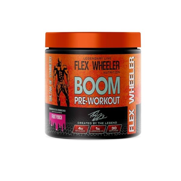 Flex Wheeler Boom Pre workout 30 Servings Fruit Punch