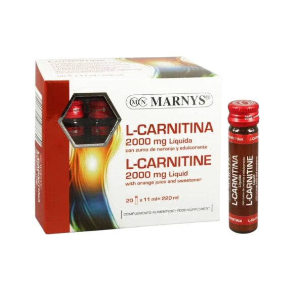 Marnys L Carnitine 2000mg Liquid Vials 20s
