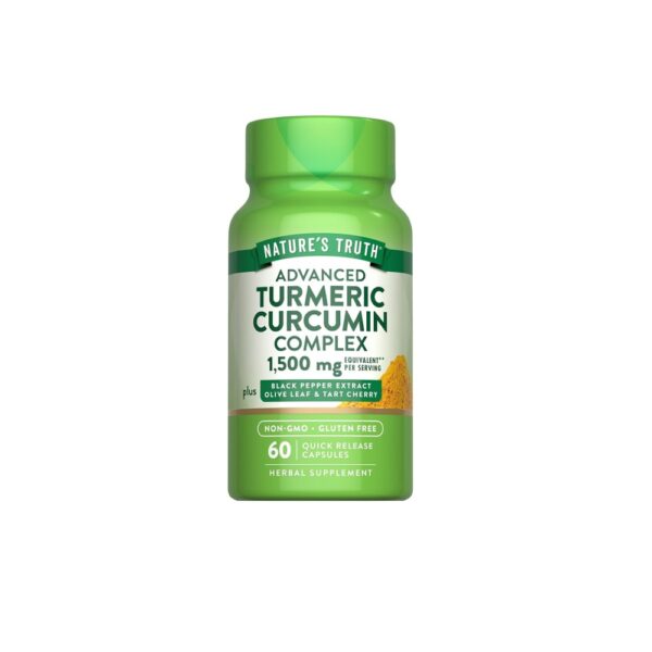 Natures Truth Advanced Turmeric Curcumin Complex 1000 Mg 60 Capsules