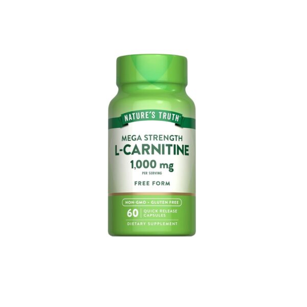 Natures Truth Mega Strength L carnitine 1000mg 60 Capsules
