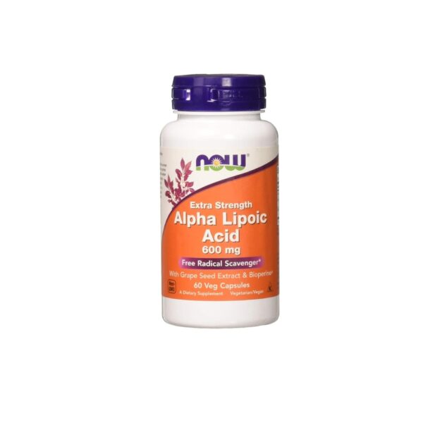 Now Alpha Lipoic Acid 600mg 60 Capsules