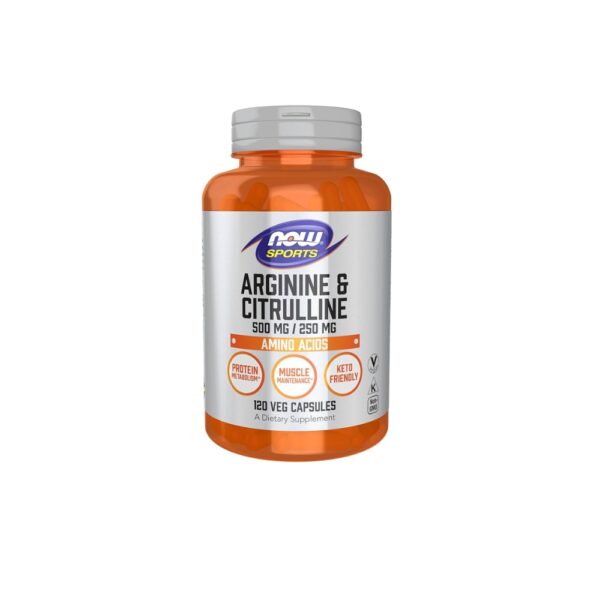 Now Arginine And Citrulline 120 Capsules