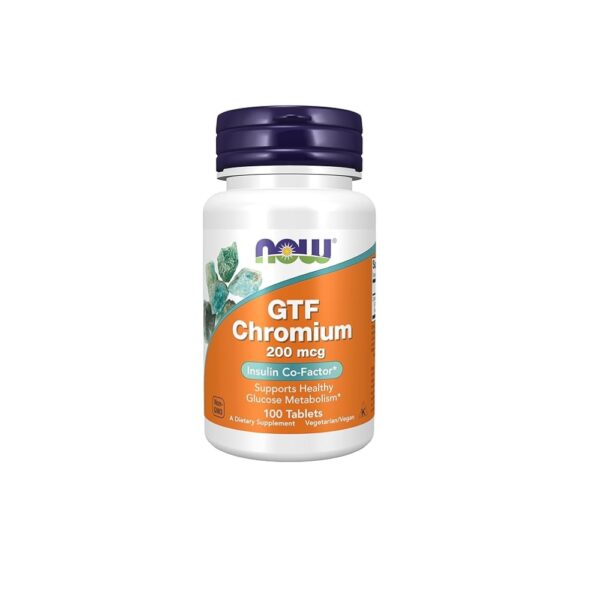 Now Gtf Chromium 200mcg 100 Tablets
