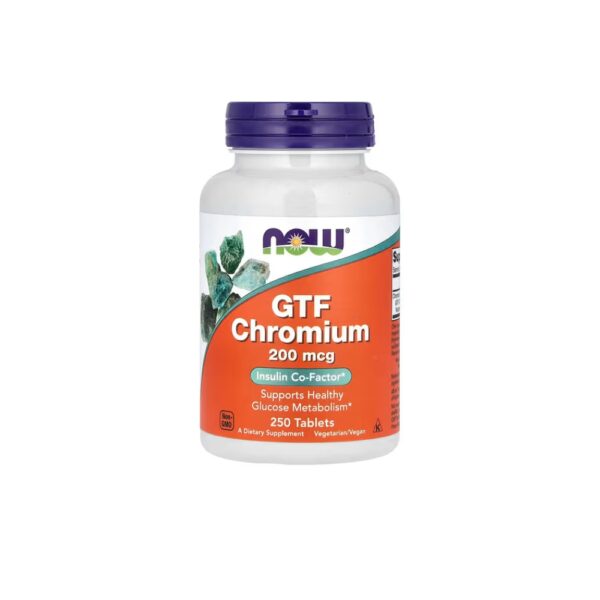 Now Gtf Chromium 200mcg 250 Tablets