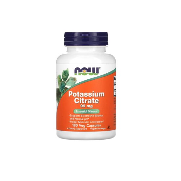 Now Potassium Citrate 99mg 180 Capsules
