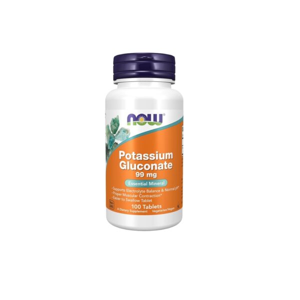 Now Potassium Gluconate 99mg 100 Tablets