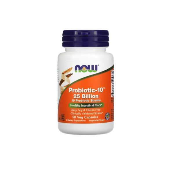 Now Probiotic 10 25 Billion 50 Capsules