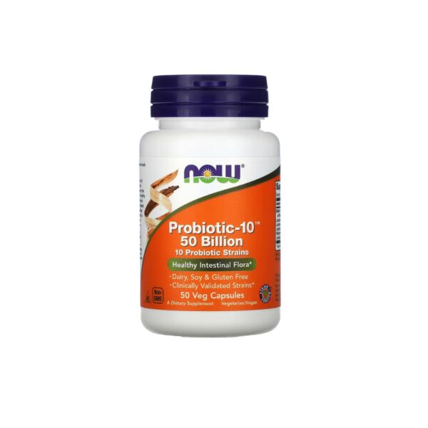 Now Probiotic 10 50 Billion 50 Capsules