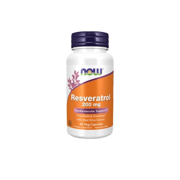 Now Resveratrol 200 Mg 60 Capsules