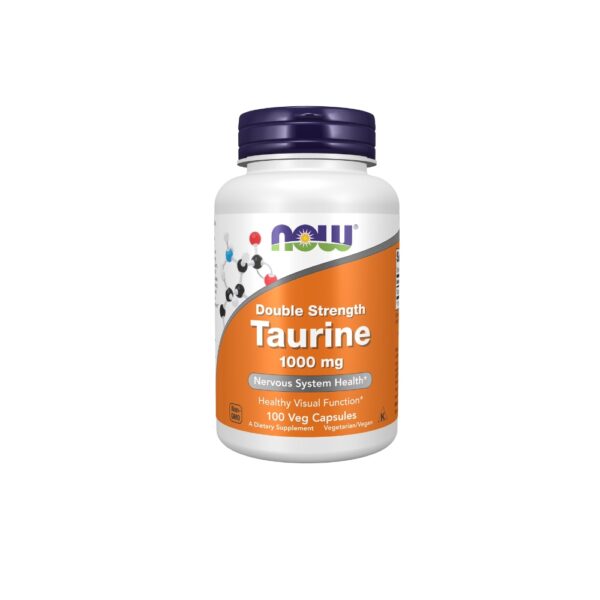 Now Taurine Double Strength 1000mg 100 Capsules