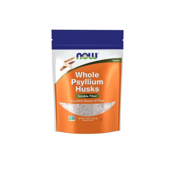 Now Whole Psyllium Husks 16oz 454g