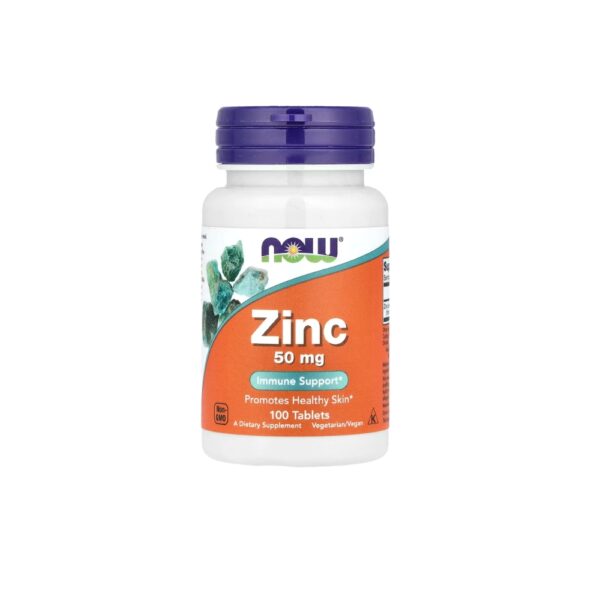 Now Zinc 50mg 100 Tablets