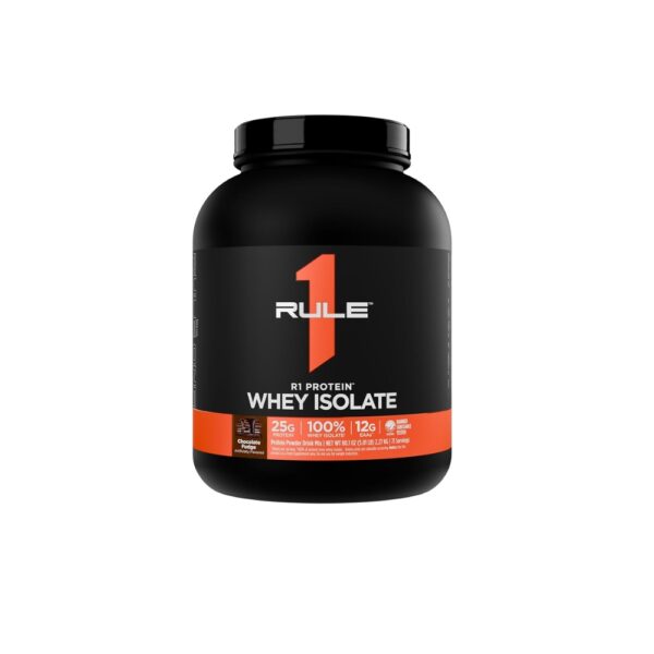 Rule1 100whey Protein Isolate 5lbs Chocolate Fudge 1