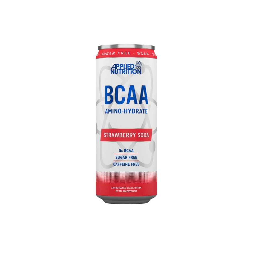 Applied Nutrition Bcaa Caffeine Free 330ml Can Strawberry Soda Flavor