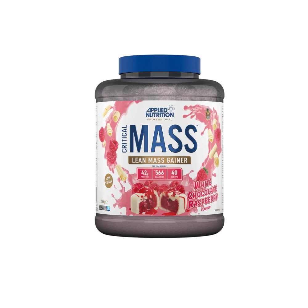 Applied Nutrition Critical Mass 2.4kg White Chocolate Raspberry Flavor