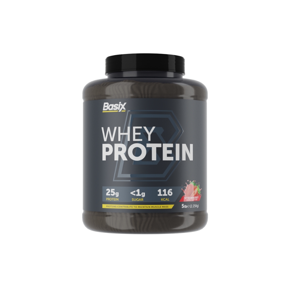 Basix Whey Protein 5 Lbs Strawberry Swirl Flavour
