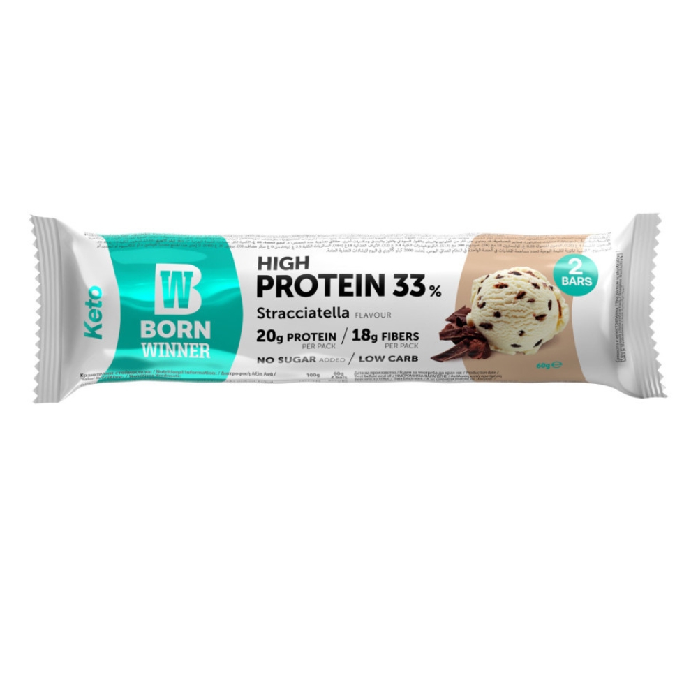 Bw Keto Protein Bar 20g Stracciatella Flavour