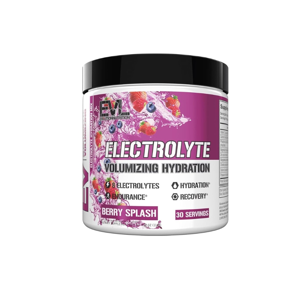 Evlution Electrolyte Powder 30 Servings Berry Splash Flavors