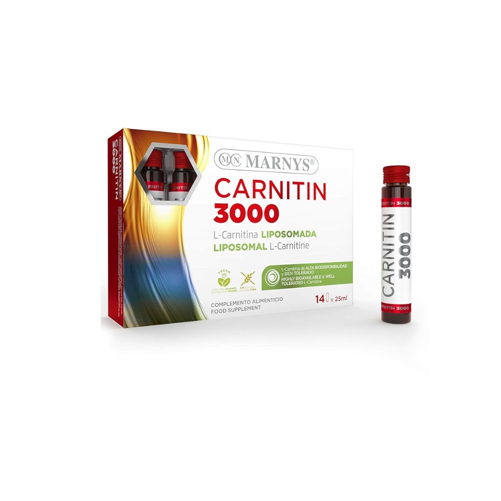 Marnys Carnitine 3000 Mg 14s Vials 25 Ml