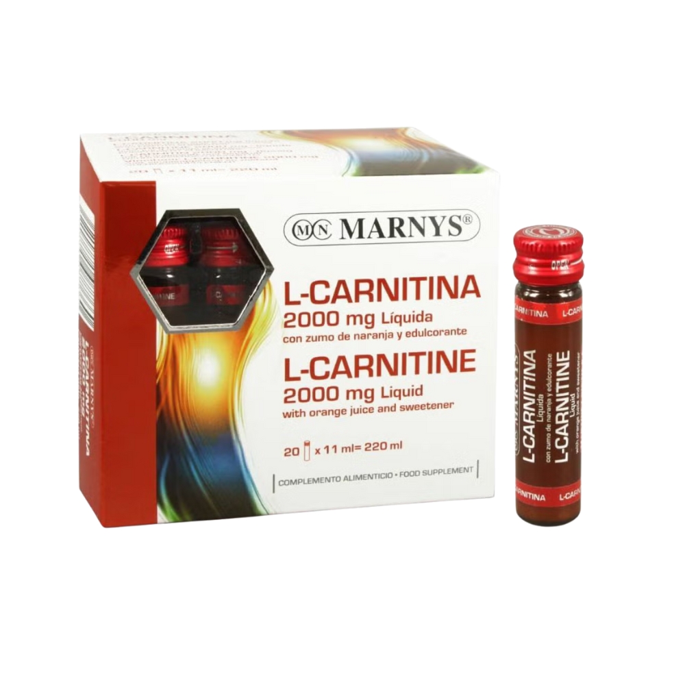Marnys L Carnitine 2000mg Liquid Vials 20s