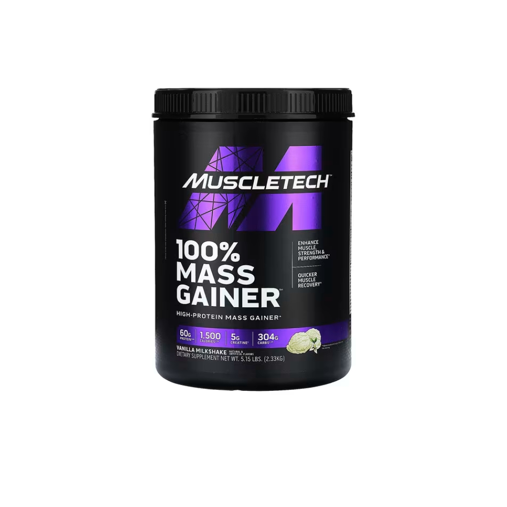 Muscletech 100 Mass Gainer 5.15lbs Vanilla Milkshake Flavour