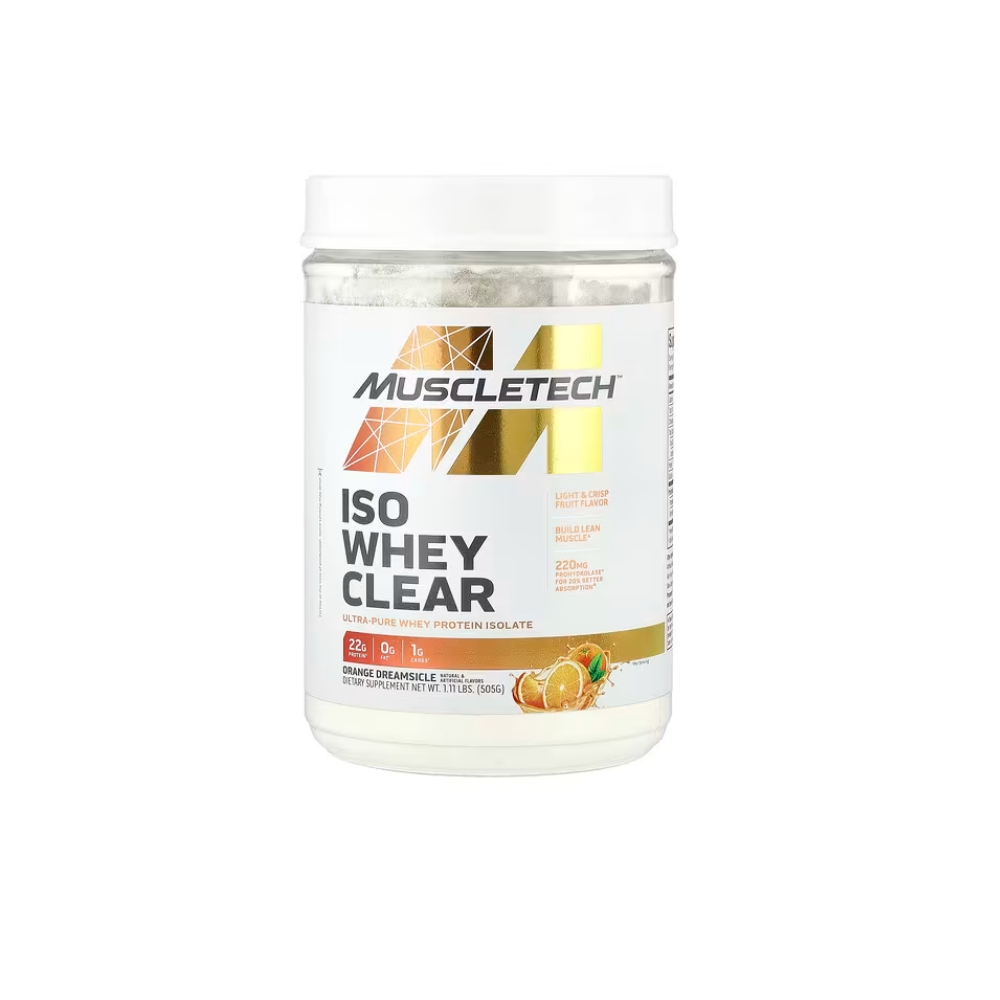 Muscletech Isowhey Clear 1.11lbs Orage Dreamsicle Flavour
