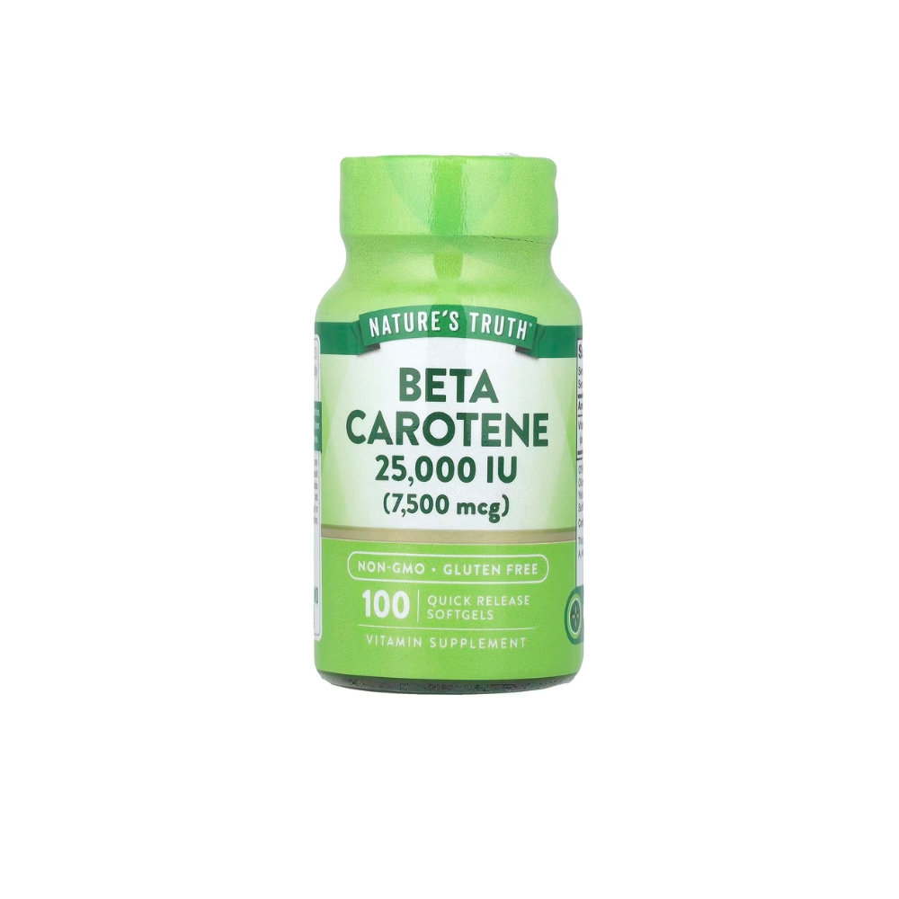 Natures Truth Beta Carotene 7500mcg 100 Softgels