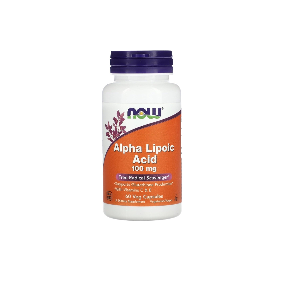 Now Alpha Lipoic Acid 100mg 60 Capsules