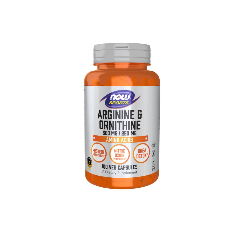 Now Arginine Ornithine 100 Capsules