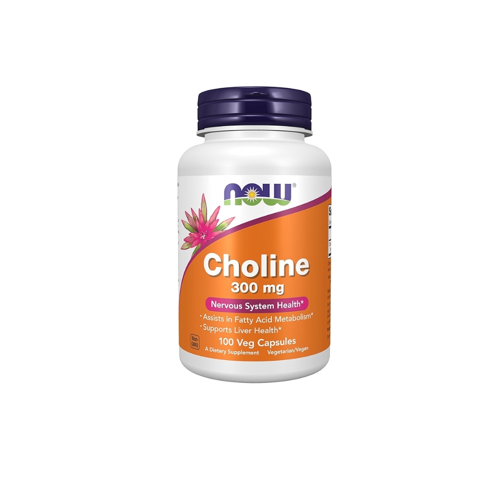 Now Choline 300 Mg 100 Capsules