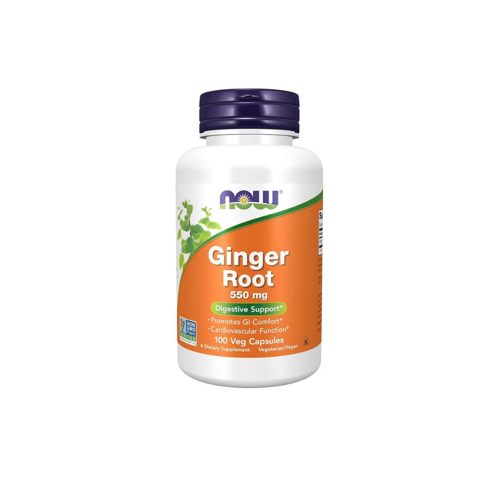 Now Ginger Root 550mg 100 Capsules