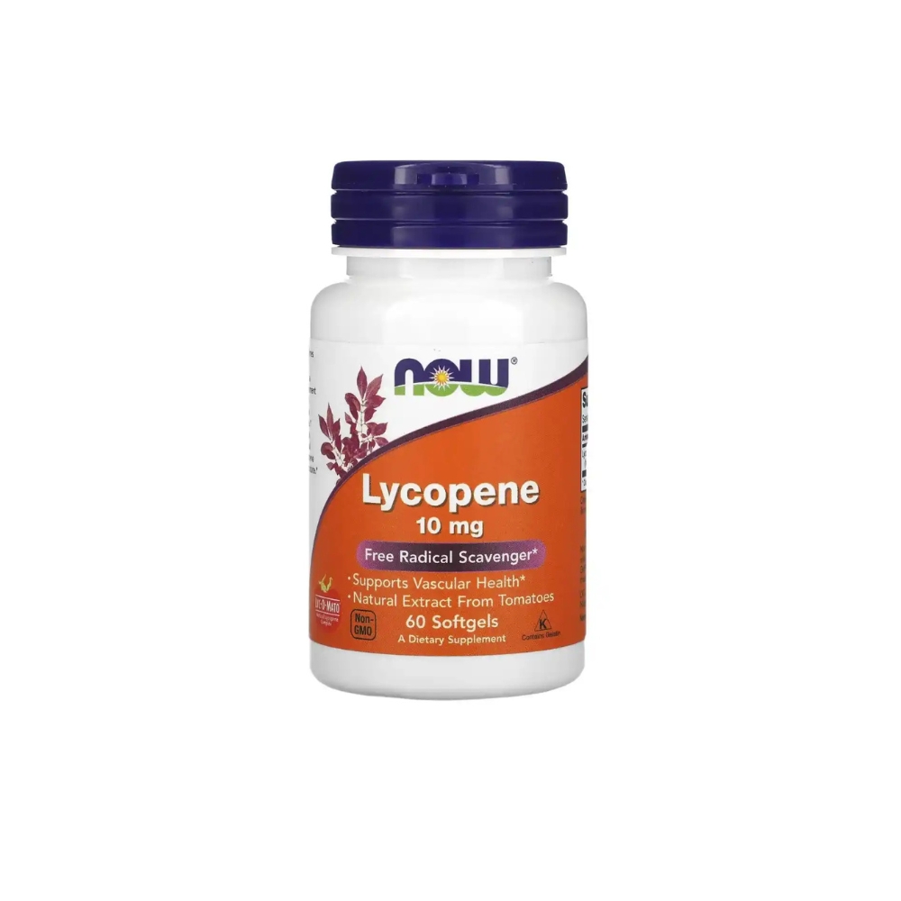 Now Lycopene 10mg 60 Softgels