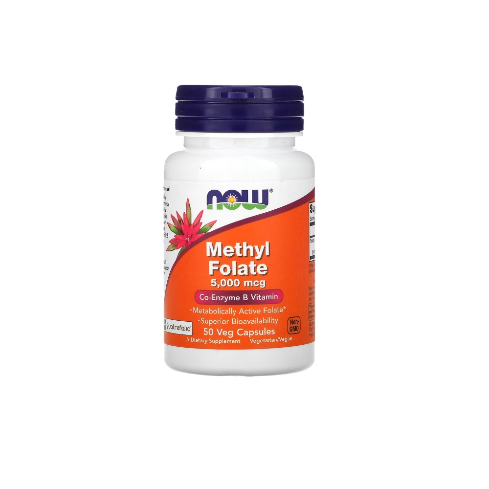 Now Methyl Folate 5000mcg 50 Capsules