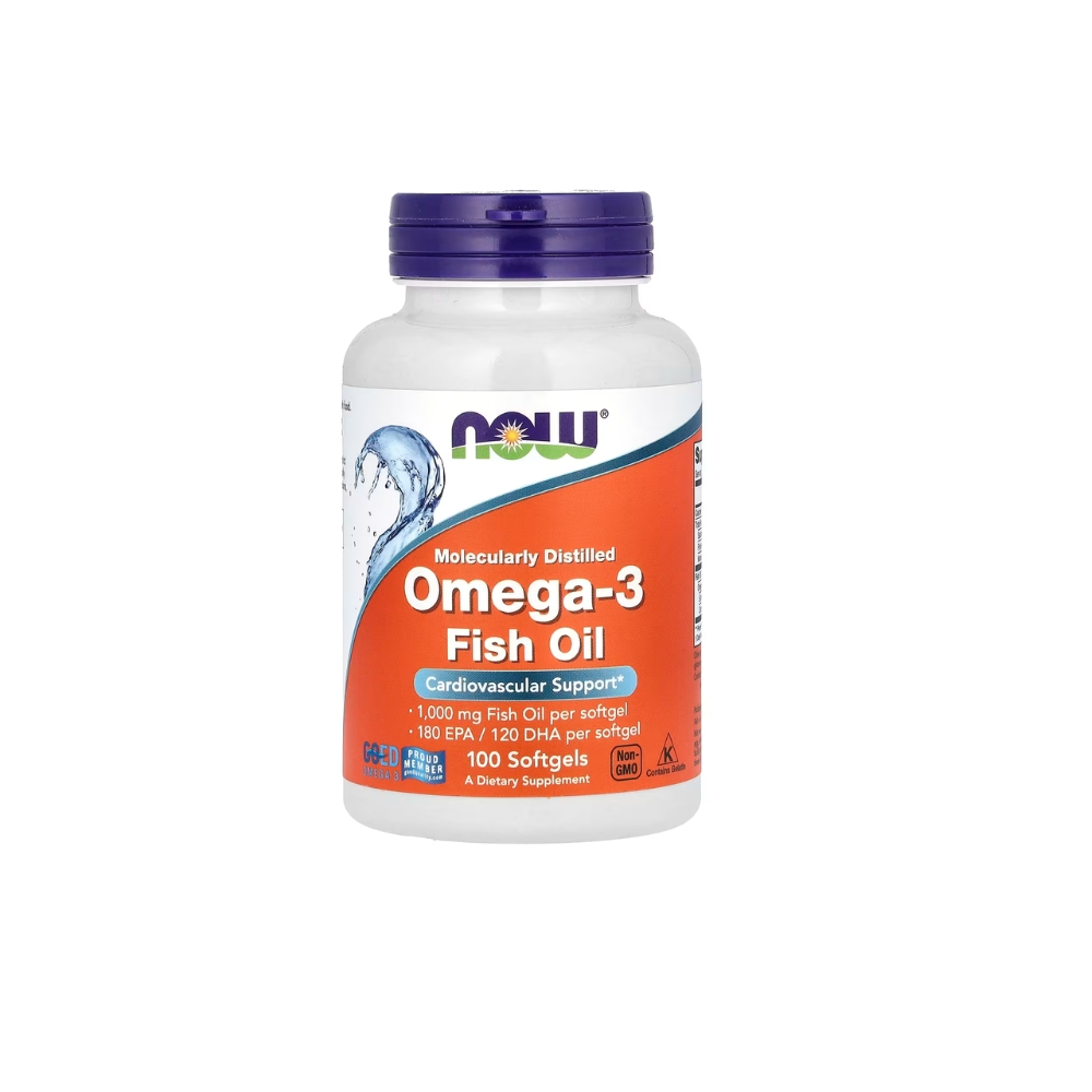 Now Omega 3 Fish Oil 100 Softgels