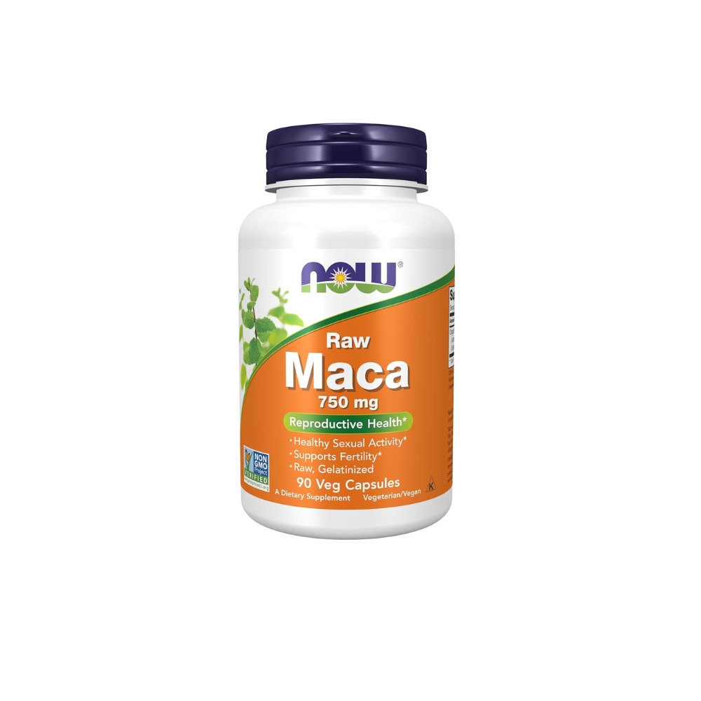 Now Raw Maca 750mg 90 Capsules