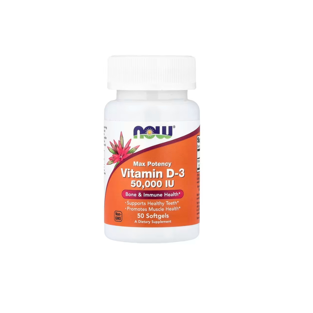 Now Vitamin D3 50000 Iu 50 Softgels
