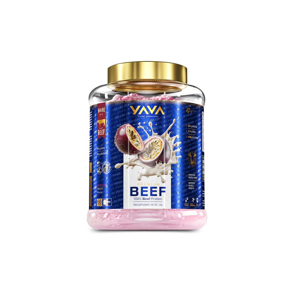 Yava Labs Premium 100 Beef Protein 2Kg Passion Fruit