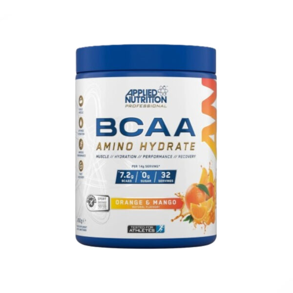 APPLIED NUTRITION BCAA AMINO HYDRATE 450G ORANGE MANGO