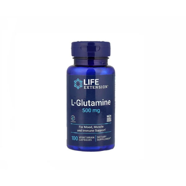 LIFE EXTENSION L GLUTAMINE 500MG 100 CAPSULES