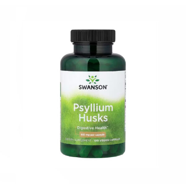 SWANSON PSYLLIUM HUSKS 610MG 100 CAPSULES