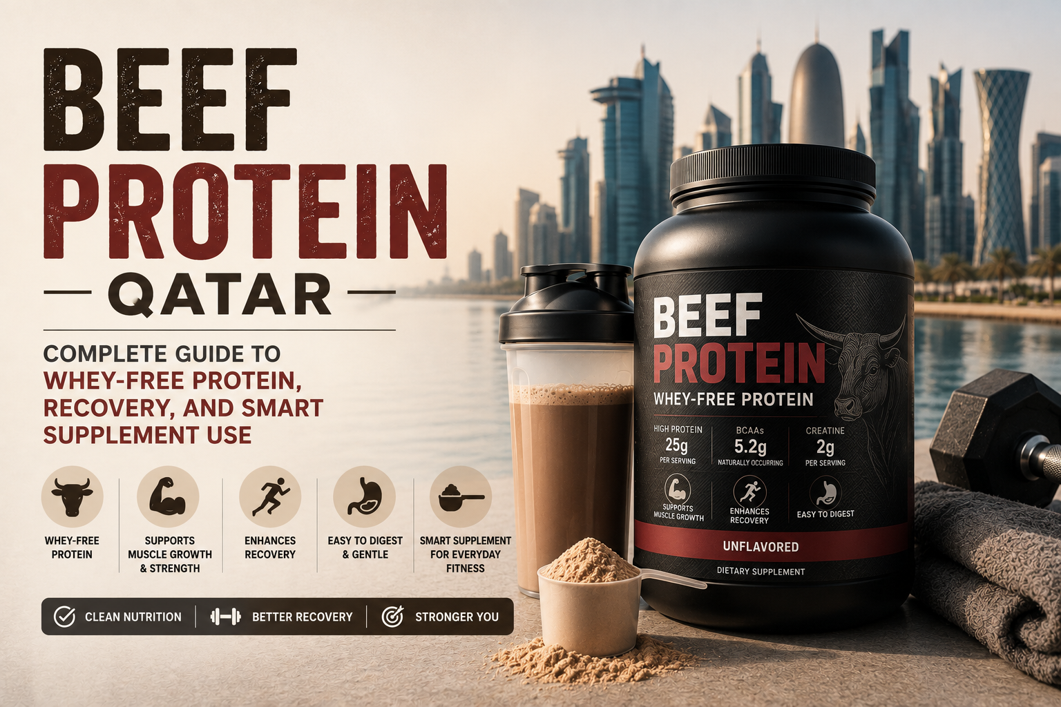 Beef Protein Qatar Complete Guide to Whey Free Protein, Recovery, and Smart Supplement Use