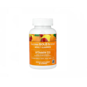 CALIFORNIA GOLD ADULT GUMMIES VITAMIND3 LEMON,ORANGE & STRAWBERRY 90 GUMMIES