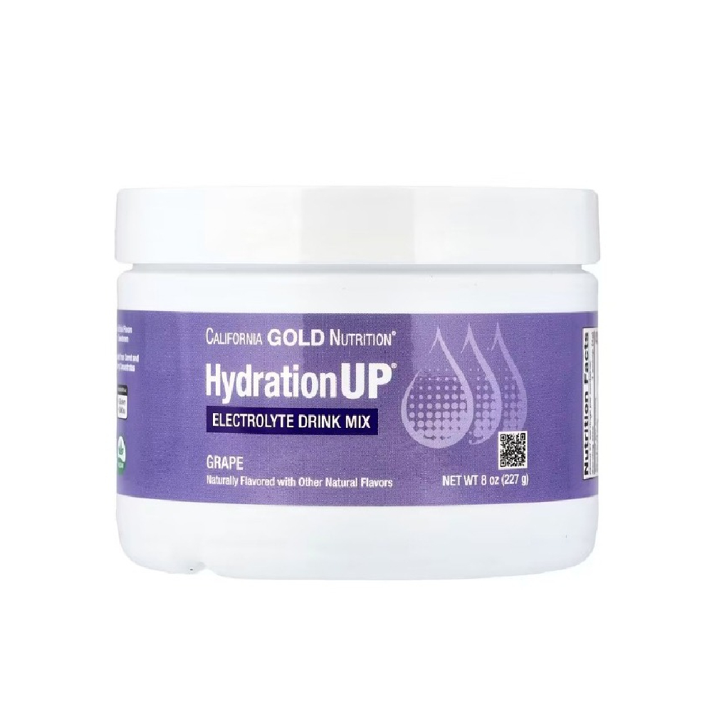 CALIFORNIA GOLD NUTRITION HAYDRATION UP ELECTROLYTE DRINK MIX 227G GRAPE FLAVORS