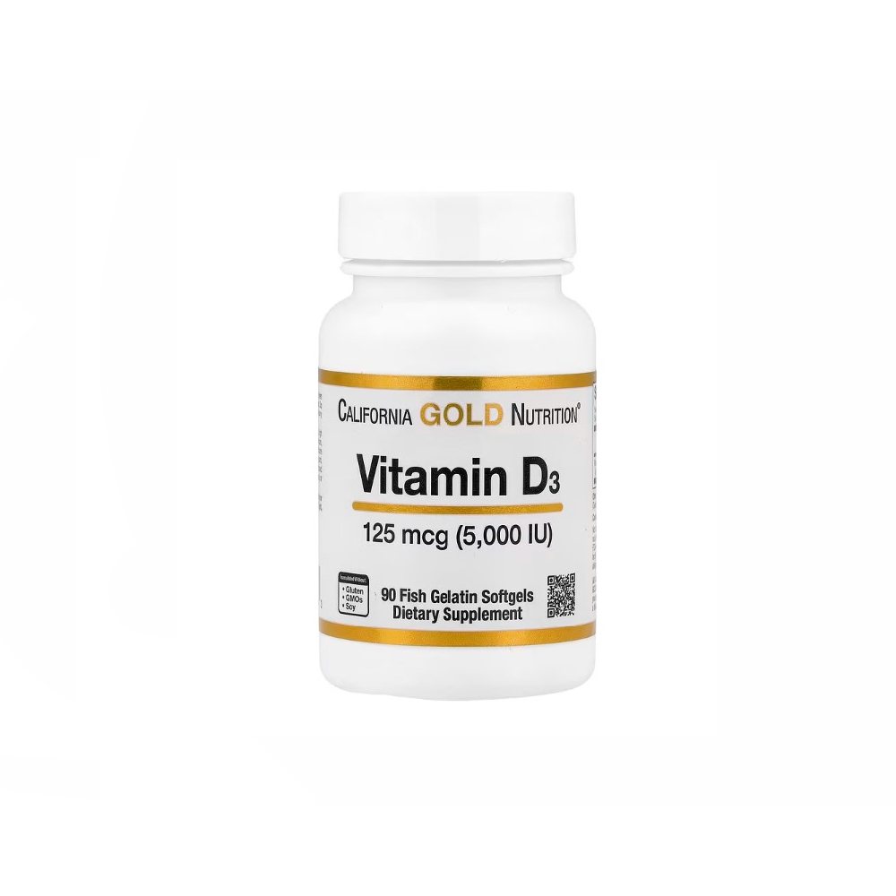 CALIFORNIA GOLD VITAMIN D3 125MCG 5000IU 90 SOFTGELS